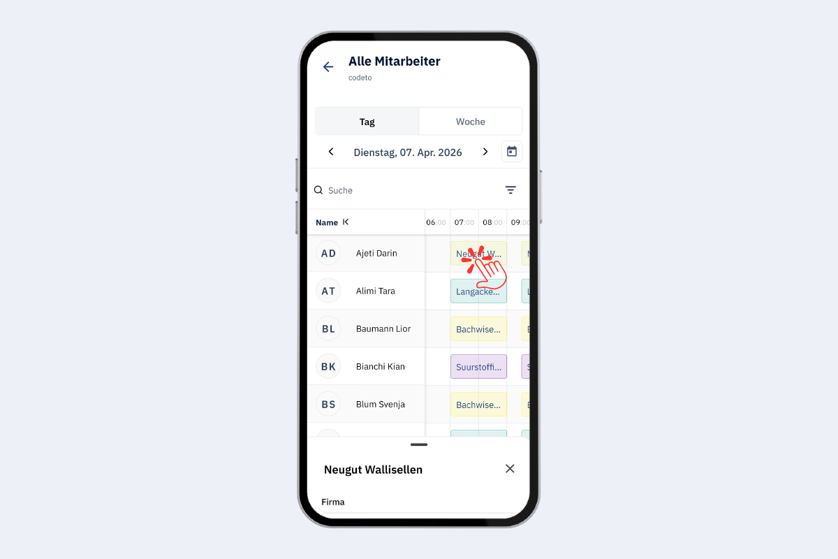 Alle Mitarbeitenden - Projektdetails